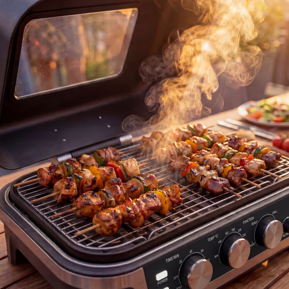 barbecue, grill, kebab, satéprikkers, vlamgrillig