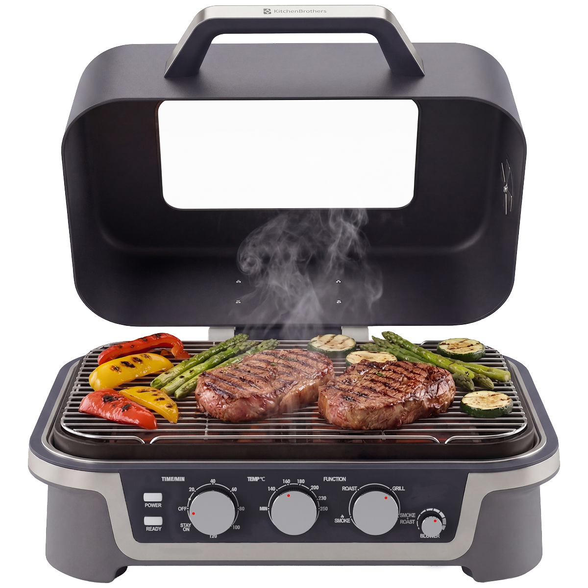 grill, barbecue, stekvlees, groente, kookwinkel