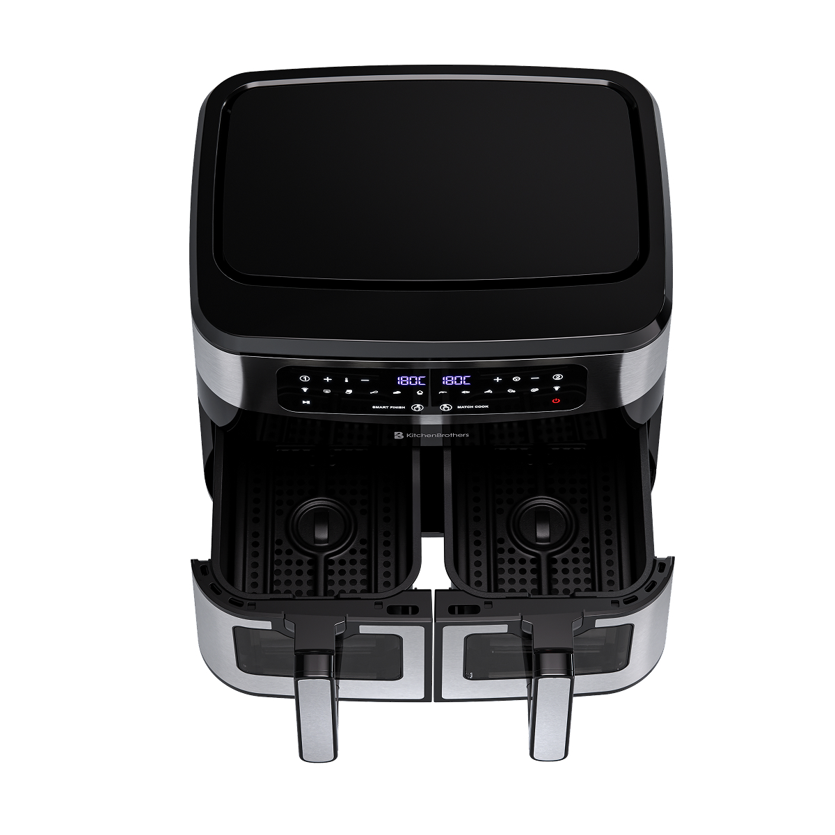 Dubbele Airfryer XXL - Dual Zone - 9L - RVS