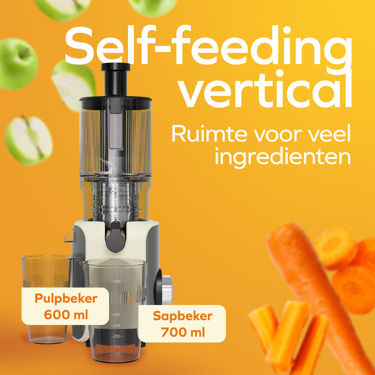 Slow Juicer Vertical Self-Feeding 126mm – Champagne