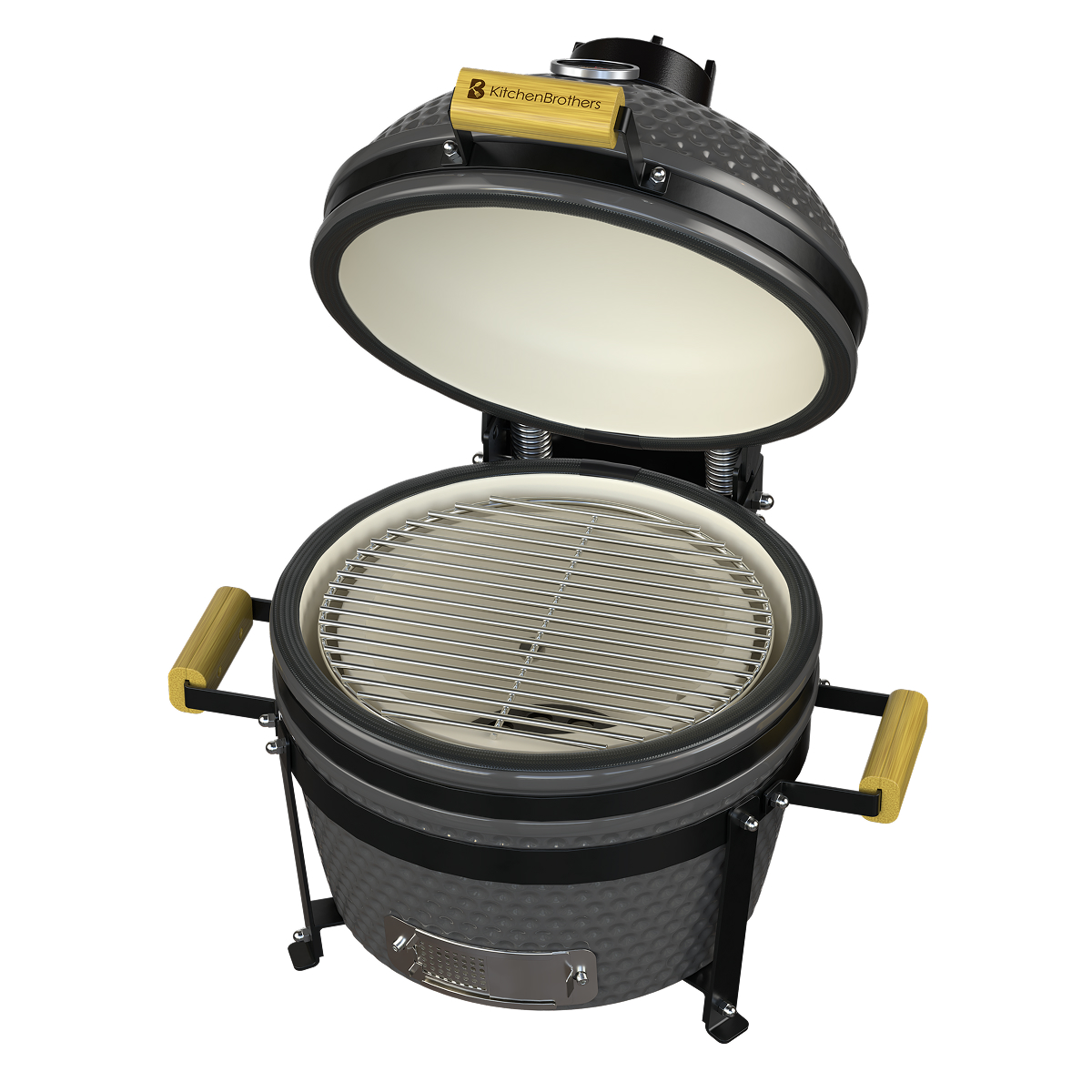 barbecue, grill, kamado, keramisch, rooster