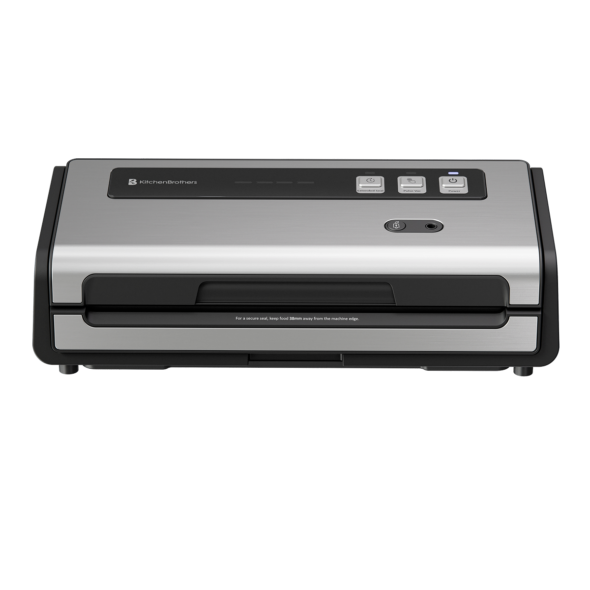 vacuum sealer, machine, roestvrij staal,  kunststof handvat, bedieningspaneel