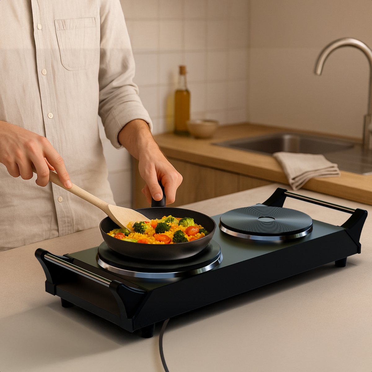 Koken, Voedsel, Voedsel roeren