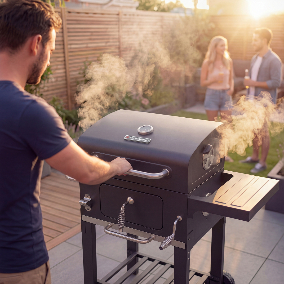 barbecue, grill, kolen, toestel, liefhebbers