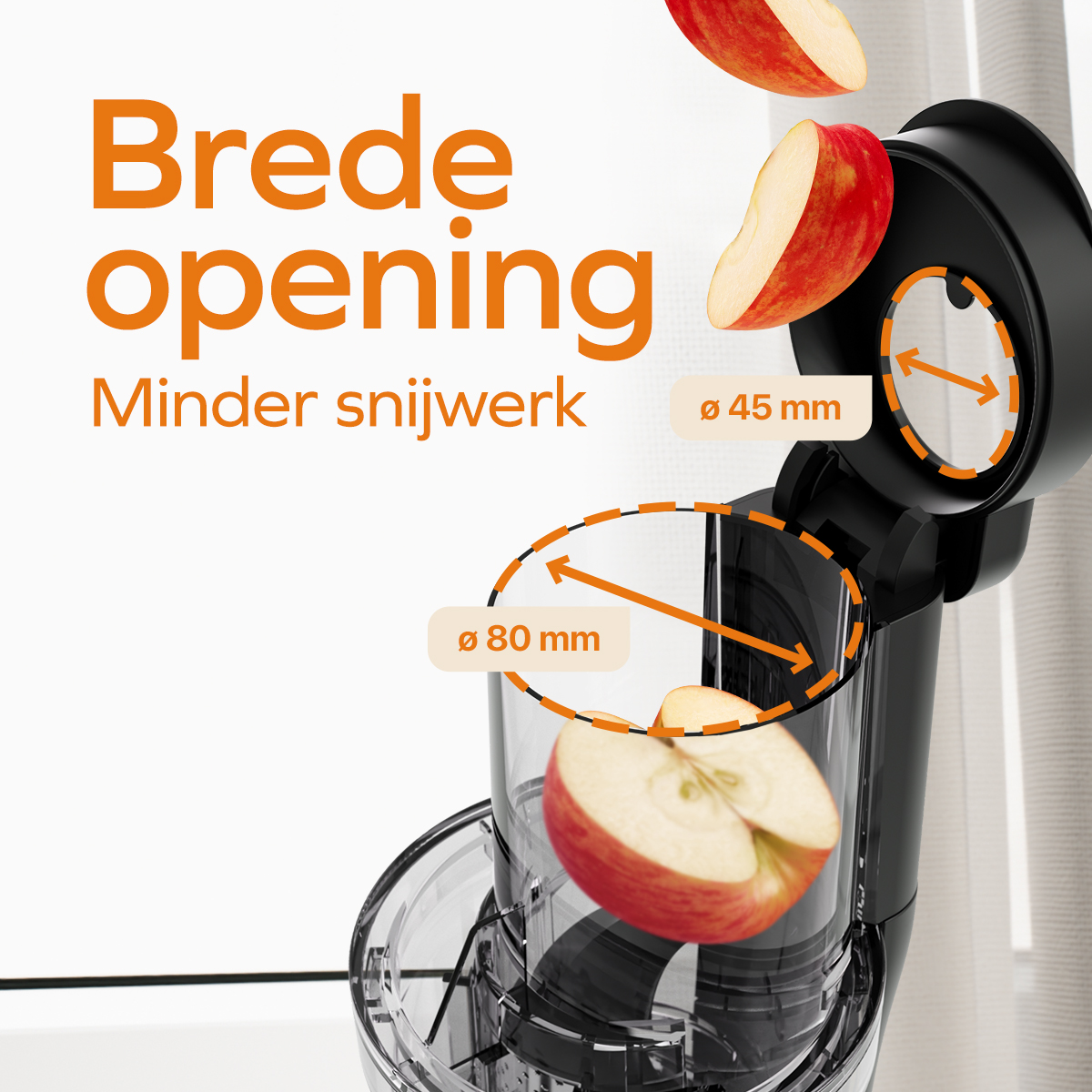 Slow Juicer Vertical Standard 80mm – Champagne