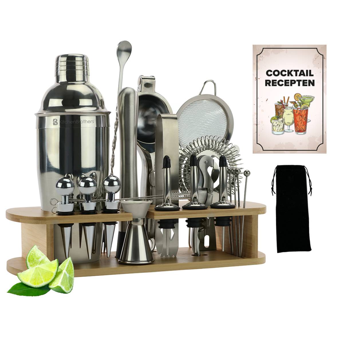 Cocktail Set 25 Delig Bamboe Licht