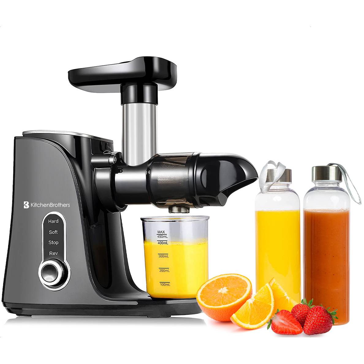 Slowjuicer 450ml 4 Standen Grijs