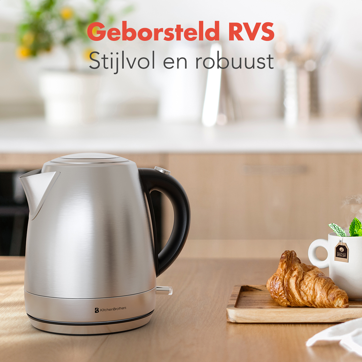 Waterkoker - Elektrisch - 1 Liter - RVS