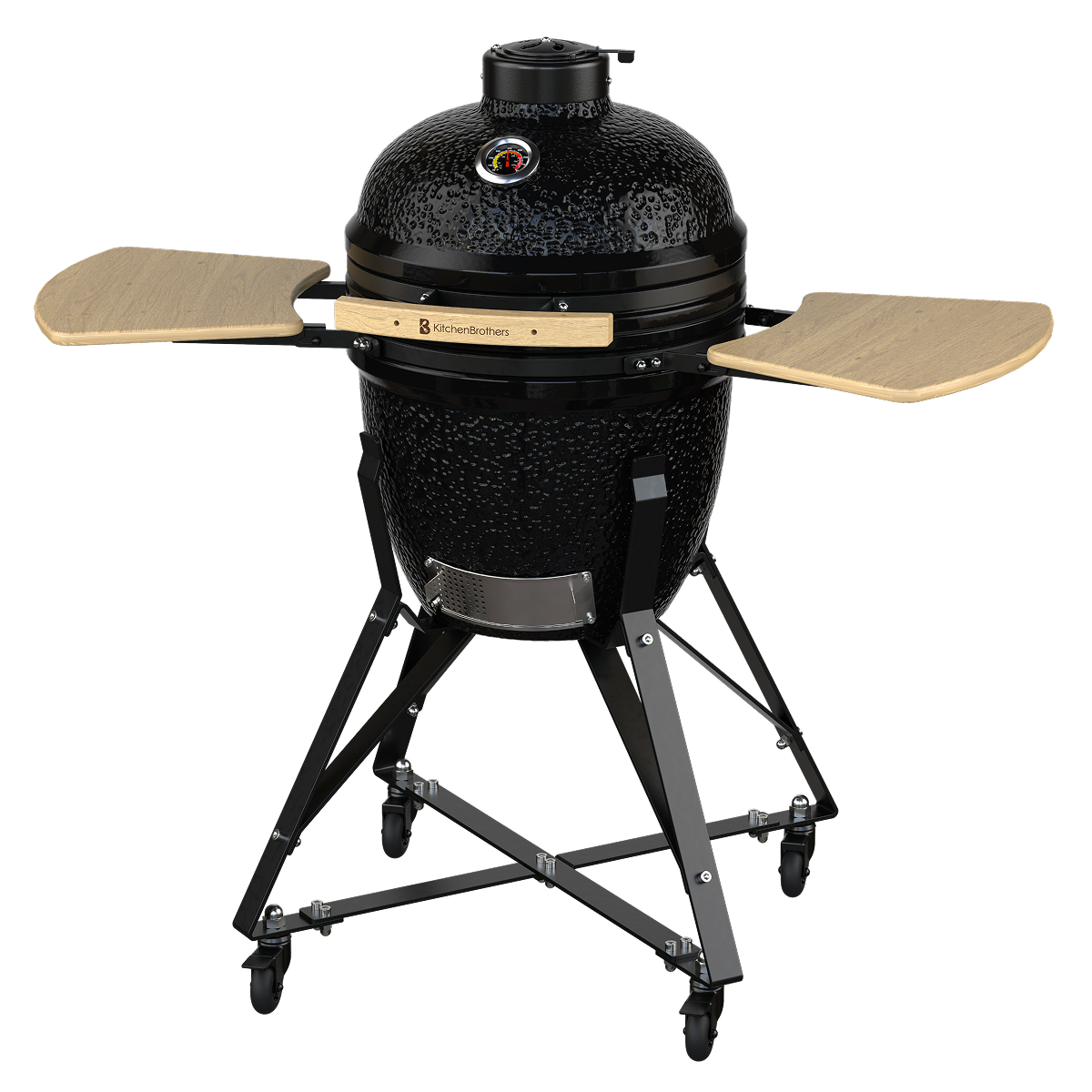 ketelgrill, keramische grill, barbecue, kitchen brothers, trolley cart