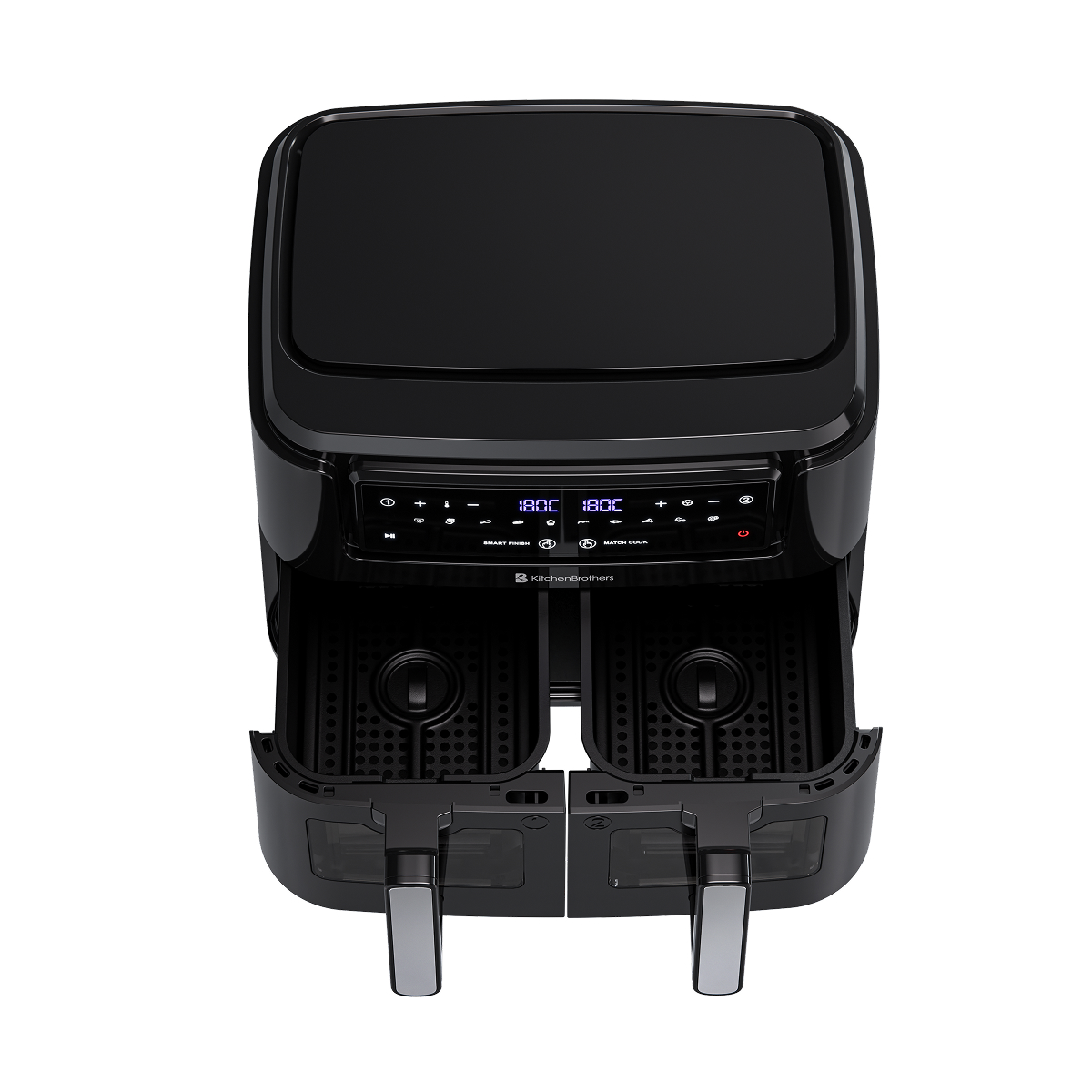Dubbele Airfryer XXL 9L Zwart
