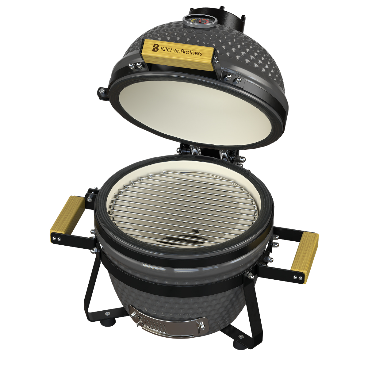 barbecue, kamado, grill, keramisch, roost