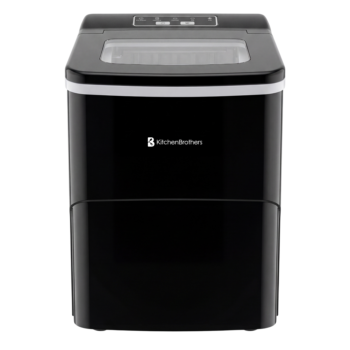 wasmachine, toplader, zwart, groot, KitchenBrothers