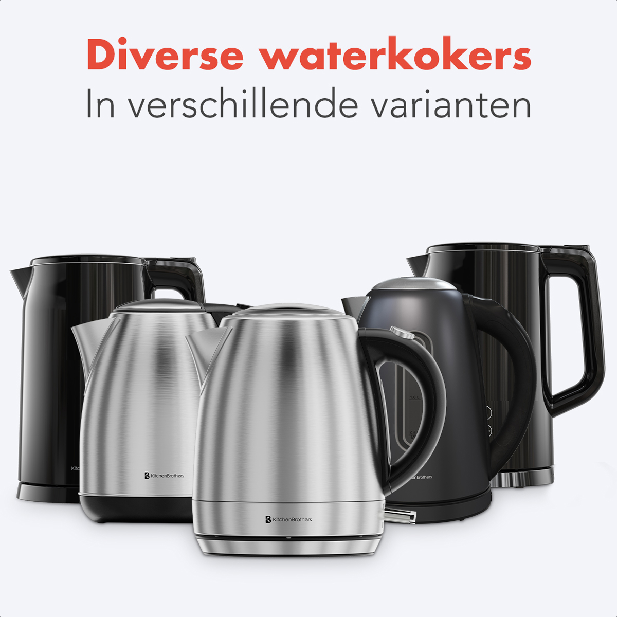 Waterkoker - Elektrisch - 1 Liter - RVS