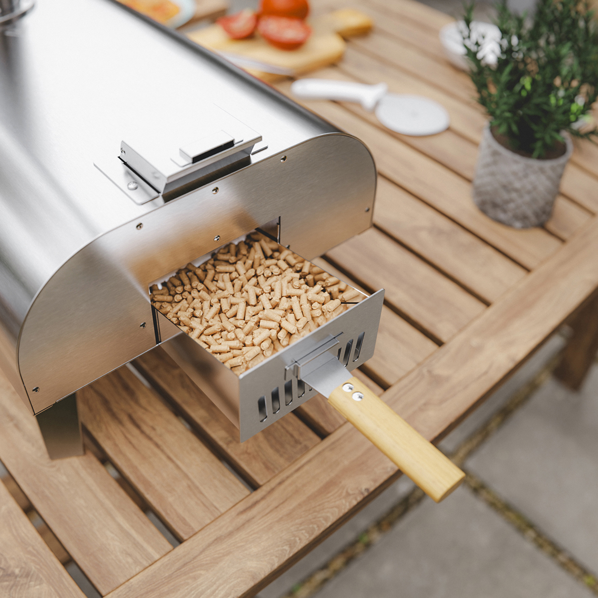Pizza Oven - Voor Buiten - Houtgestookt - RVS