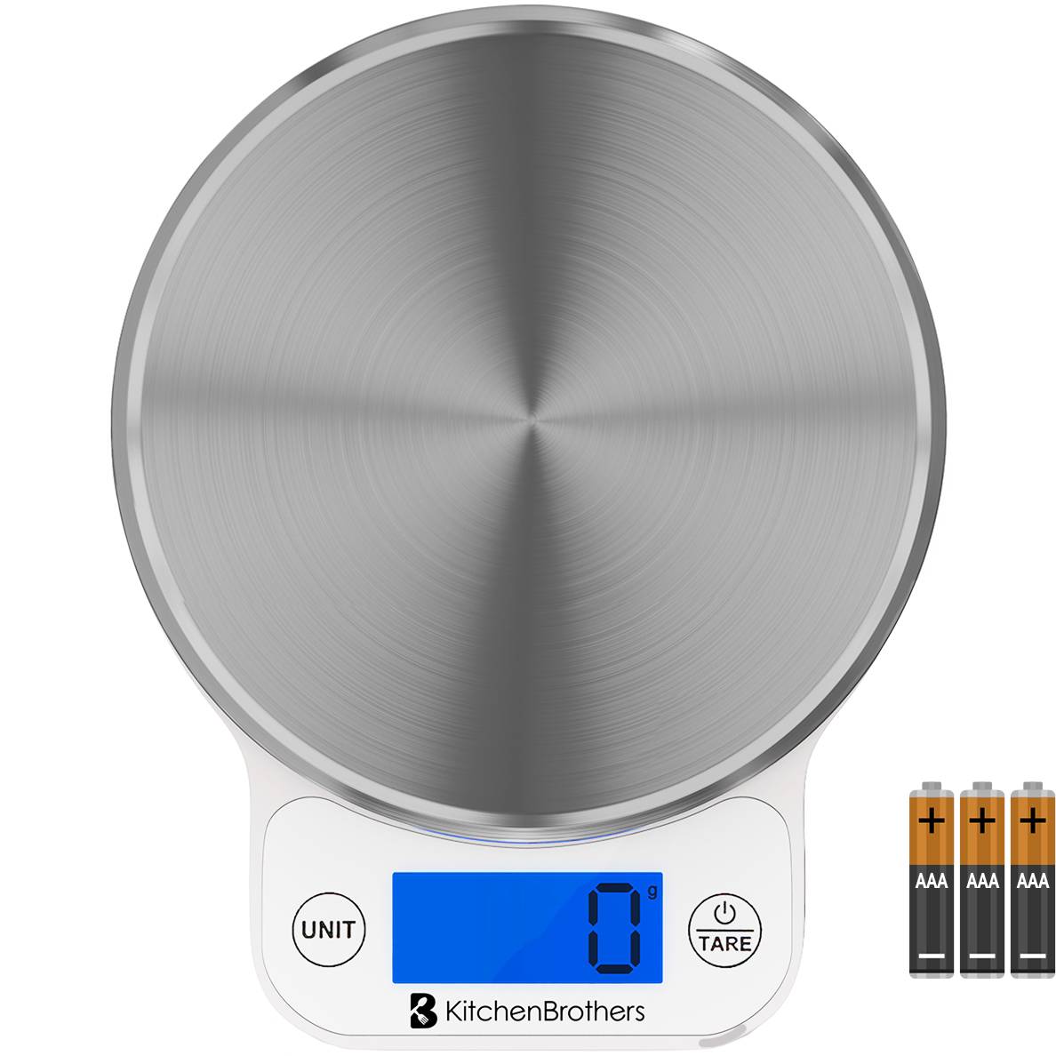 Keukenweegschaal 6kg RVS/Wit Digitaal