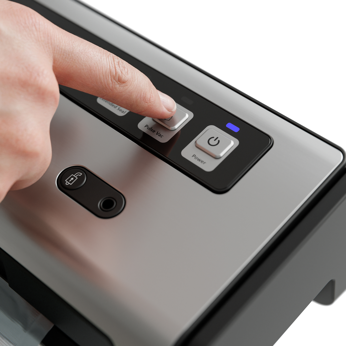 printer, bedieningspaneel, aan/uit-knop, hand, sleuf