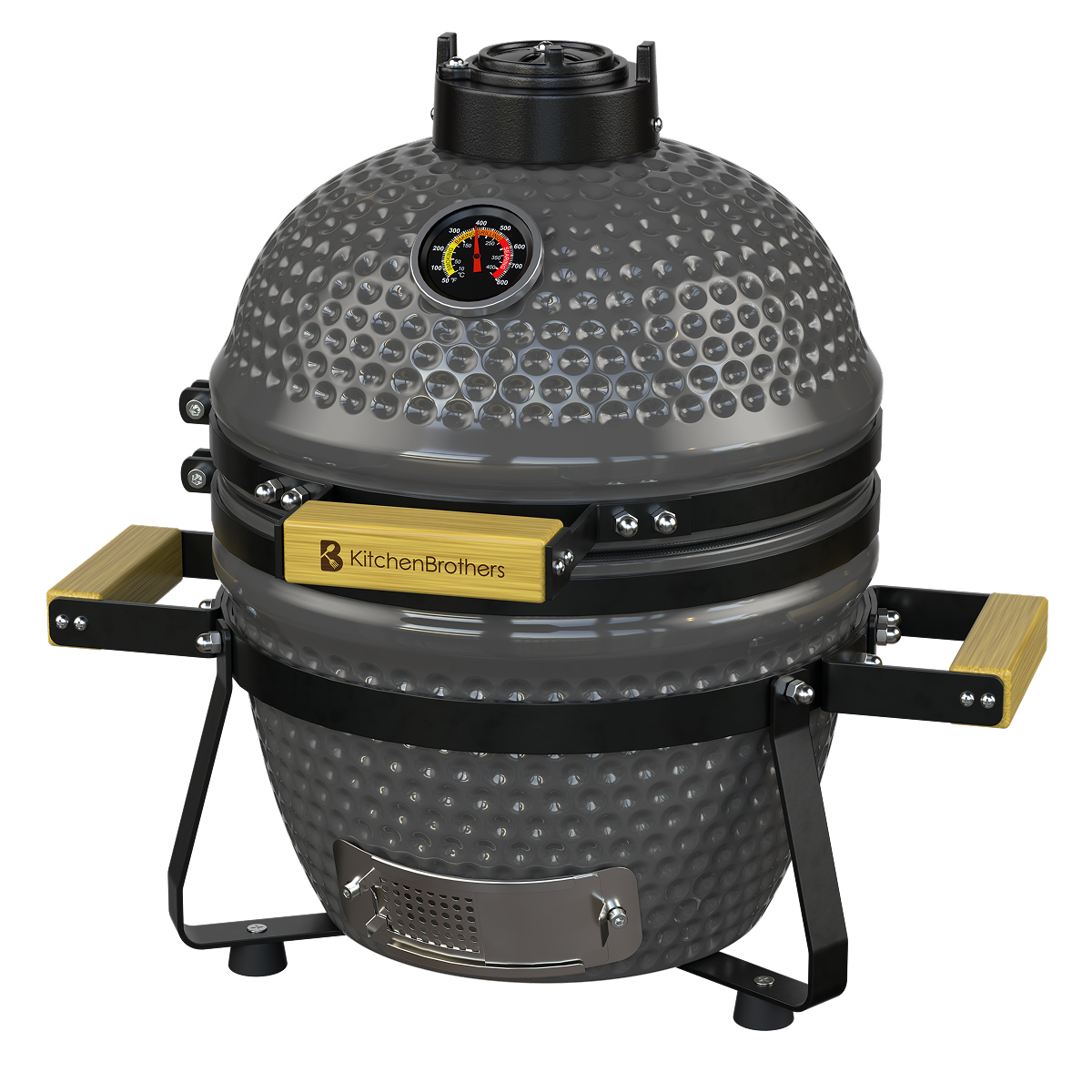 barbecue, kamado, grill, ceramic, thermometer
