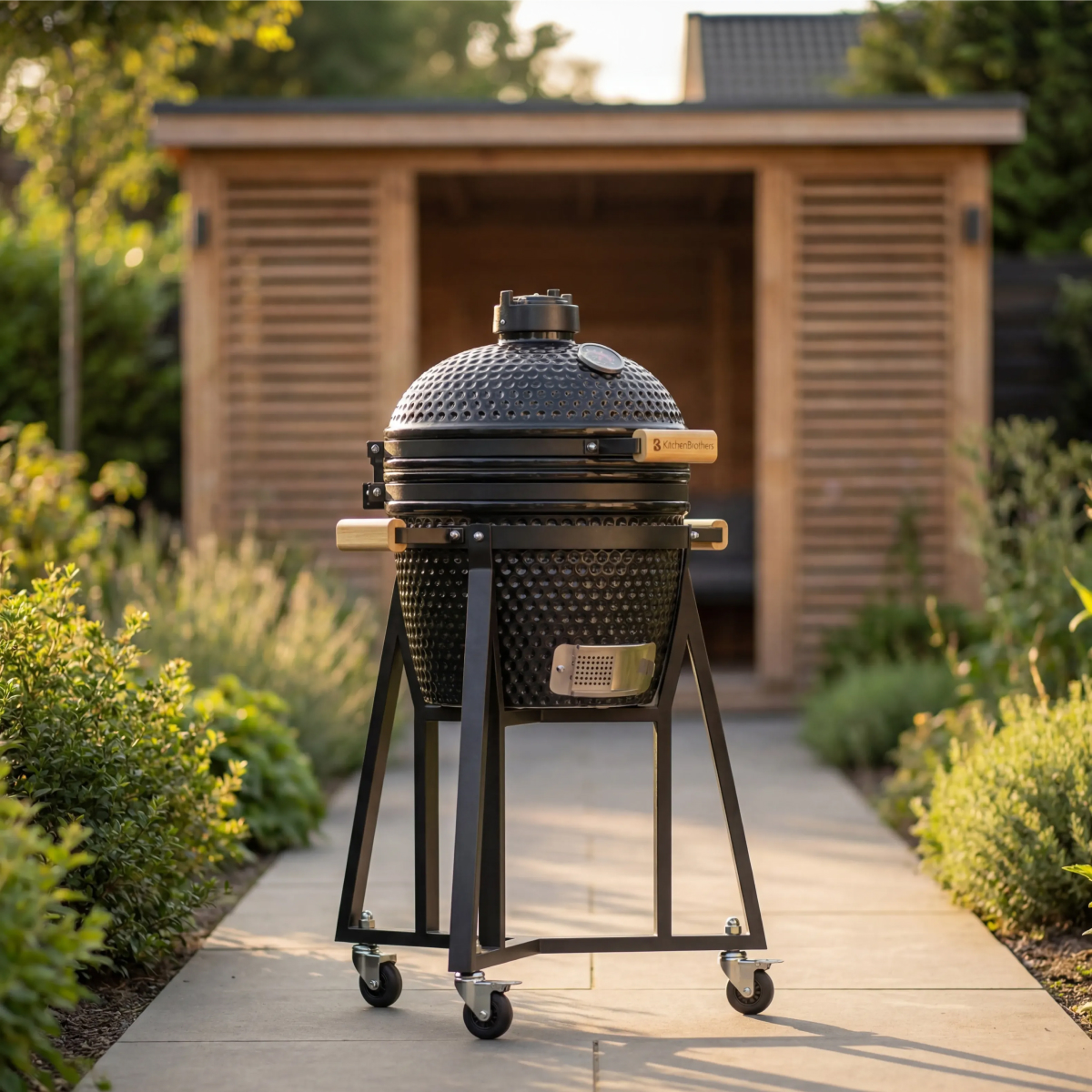 BBQ, Barbecue grill, Kamado grill, Outdoor grill, Wheeled stand