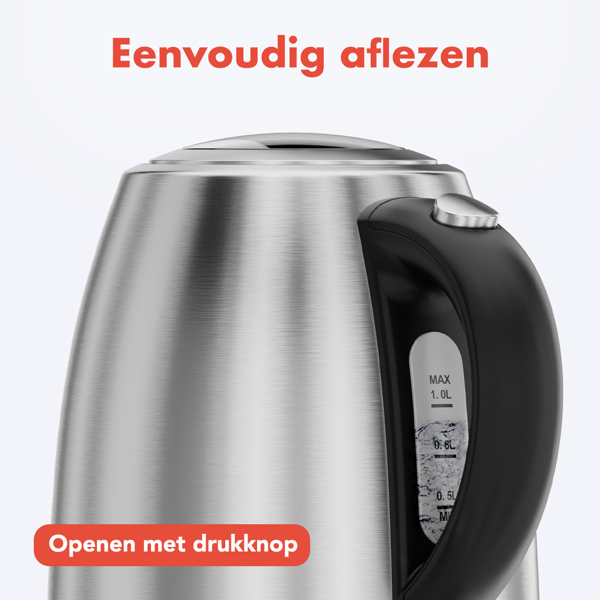 Waterkoker - Elektrisch - 1 Liter - RVS