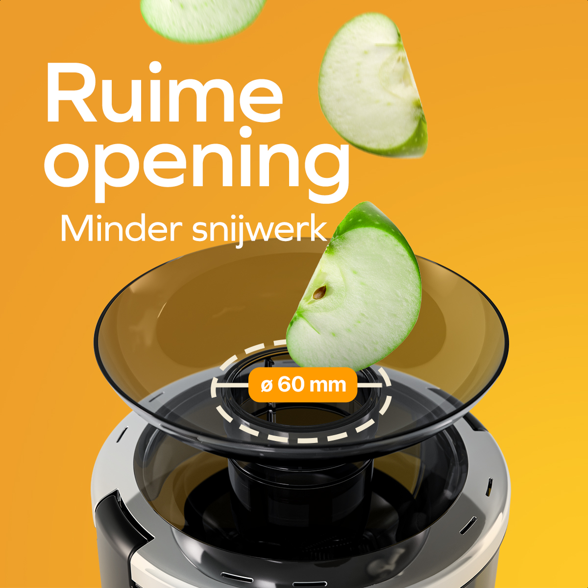KitchenBrothers Sapcentrifuge - Voor Groenten en Fruit - Juicer - Met Pulpcontainer - 500ml - 600W - Zwart