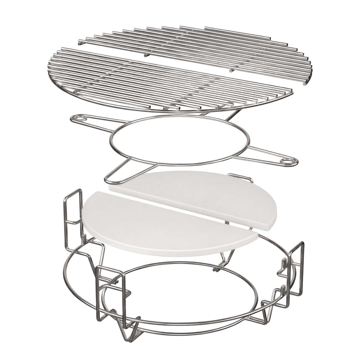 grill, rond grillrek, steel, roostfh?