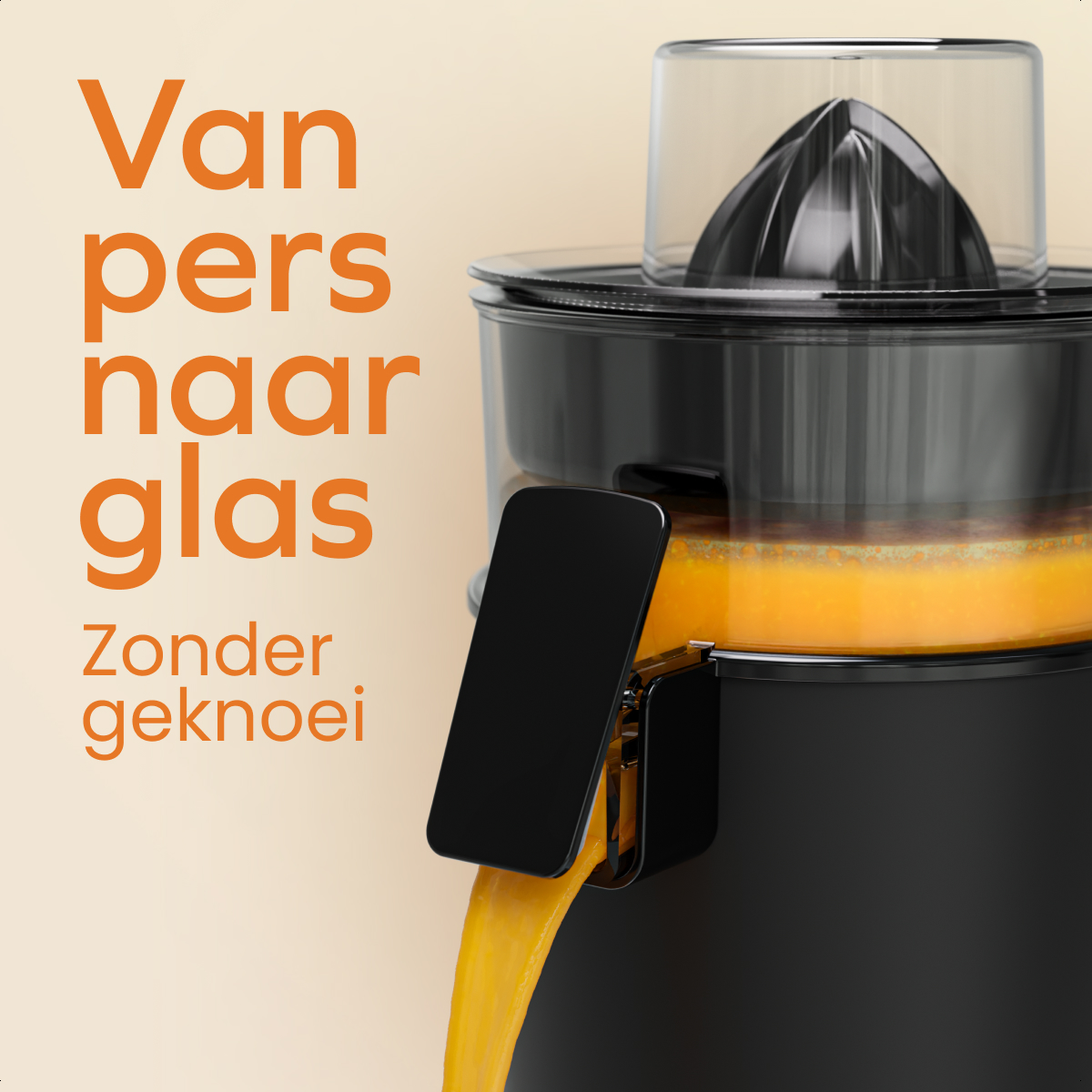 Citruspers Met Uitloop - 0.5L - Zwart