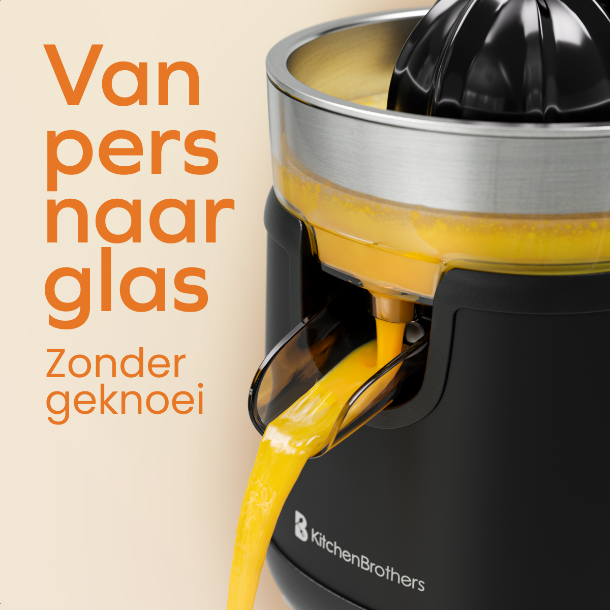 Citruspers Met Pershandel - 0.35L - Zwart