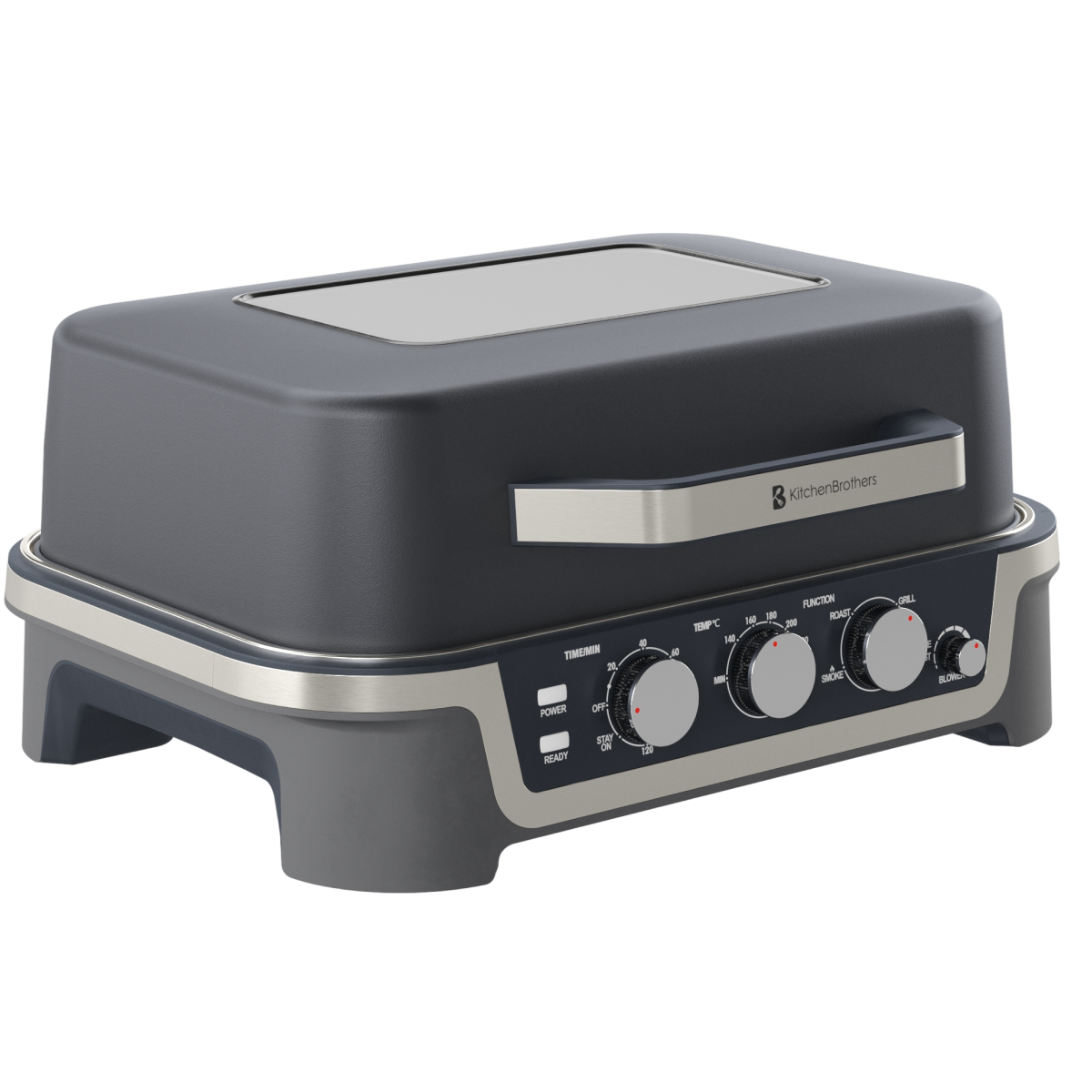 gas grill, portable grill, grill box, control panel, knob controls