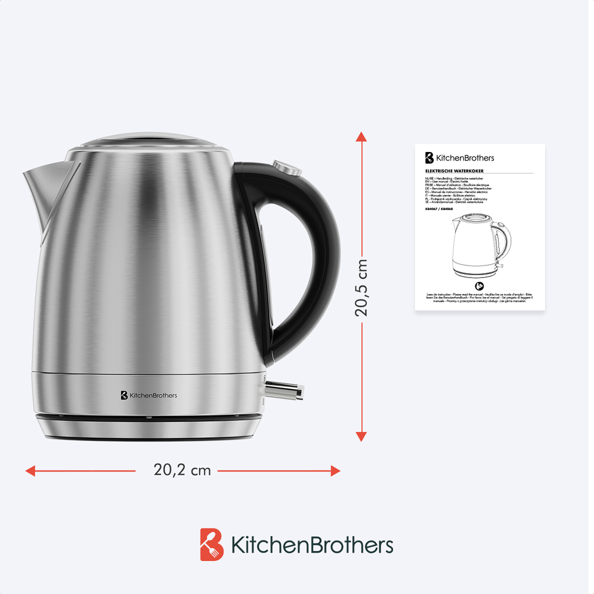 Waterkoker - Elektrisch - 1 Liter - RVS