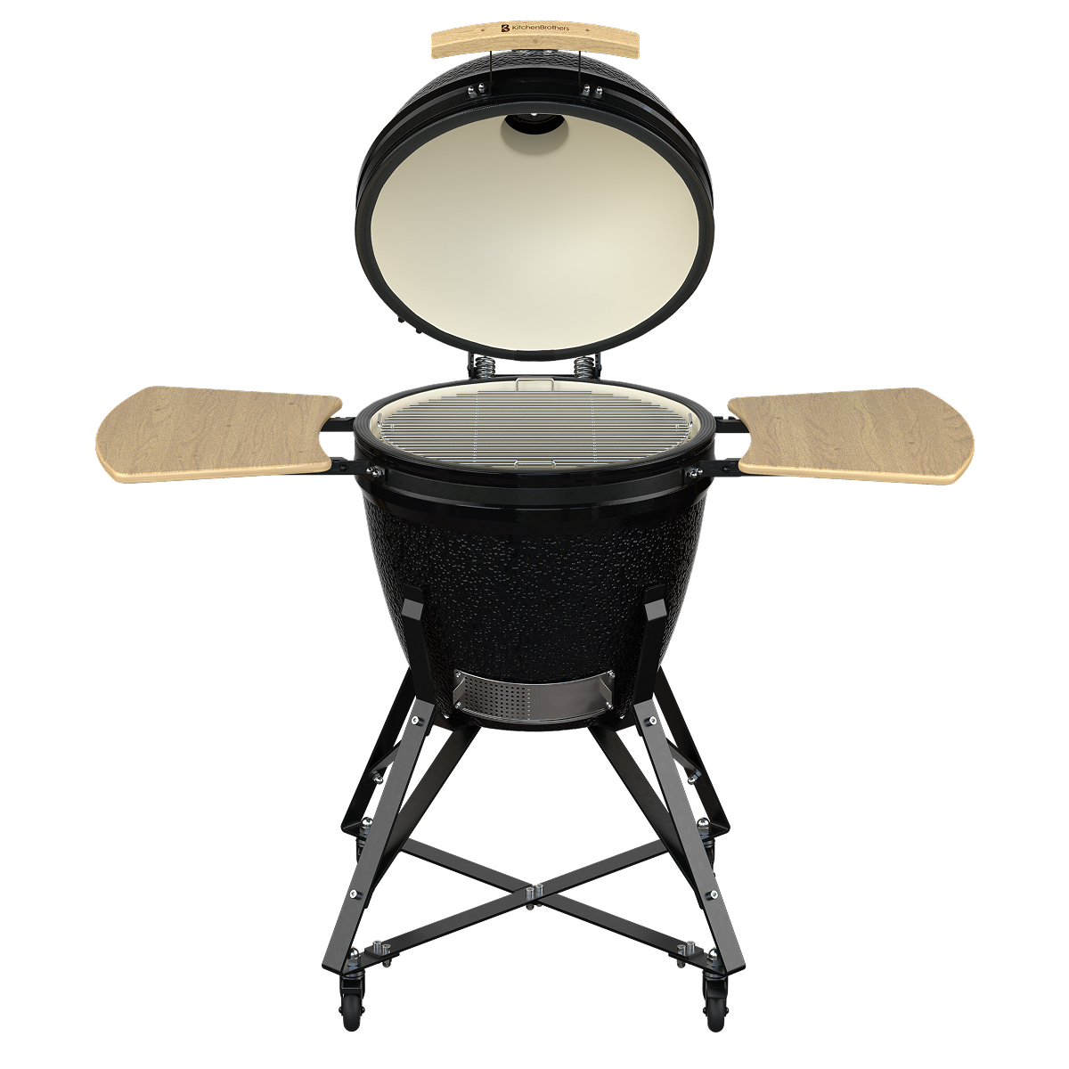 BBQ, grill, keramisch, rond, klapbaar